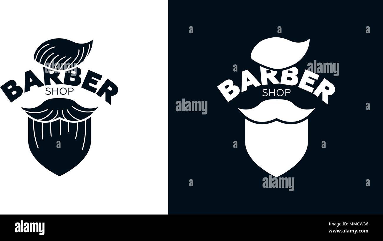 Vector Vintage Barber Shop Logo For Your Design For Label Badge