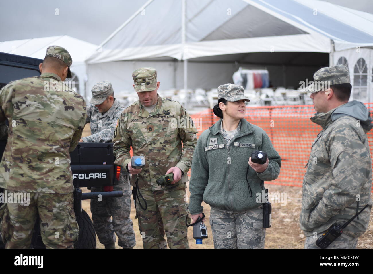 The Idaho National Guard 101st Weapons Of Mass Destruction Civil Support Team And The Idaho Air National Guard Emergency Management Team Sweep Gowen Field For Possible Chemical Biological And Radiological Hazards Using
