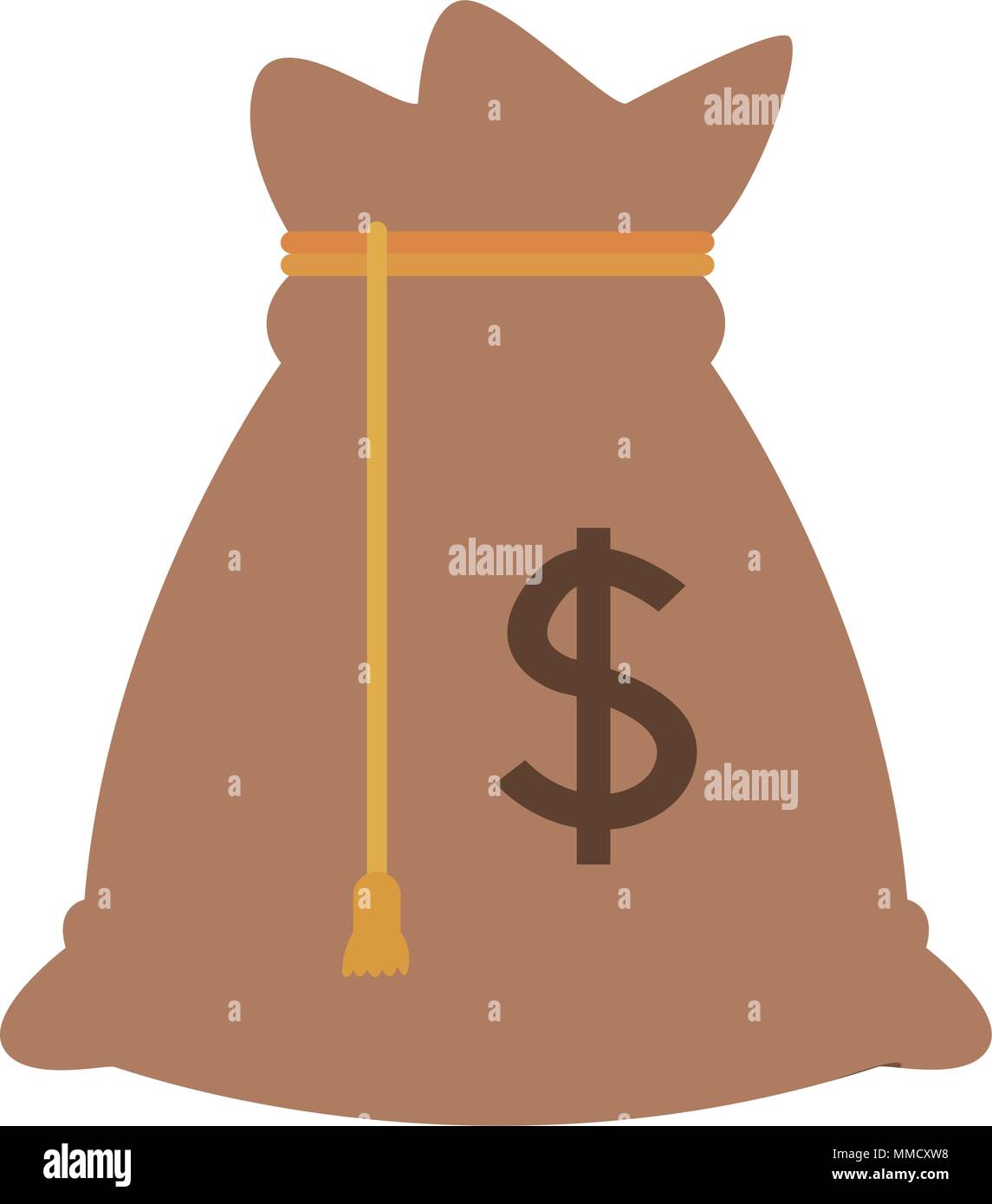 Money bag isolated Stock Vector Image & Art - Alamy