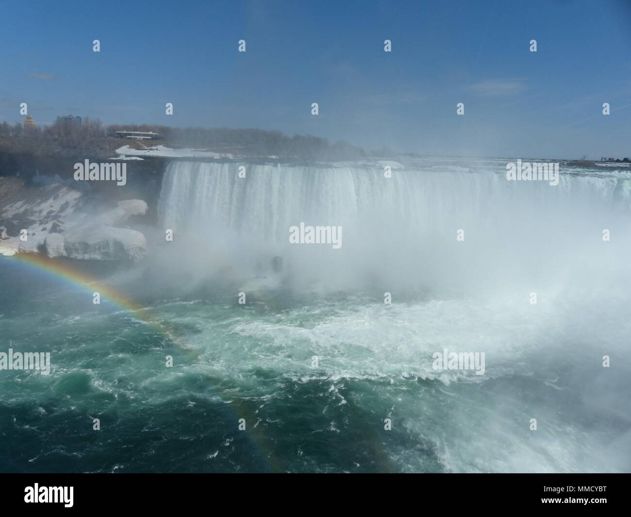 Niagara Falls viewed from Ontario, Canada Stock Photo