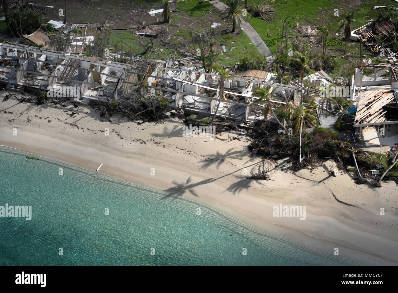 St. John, U.S. Virgin Islands, USAerial views of the damage caused by