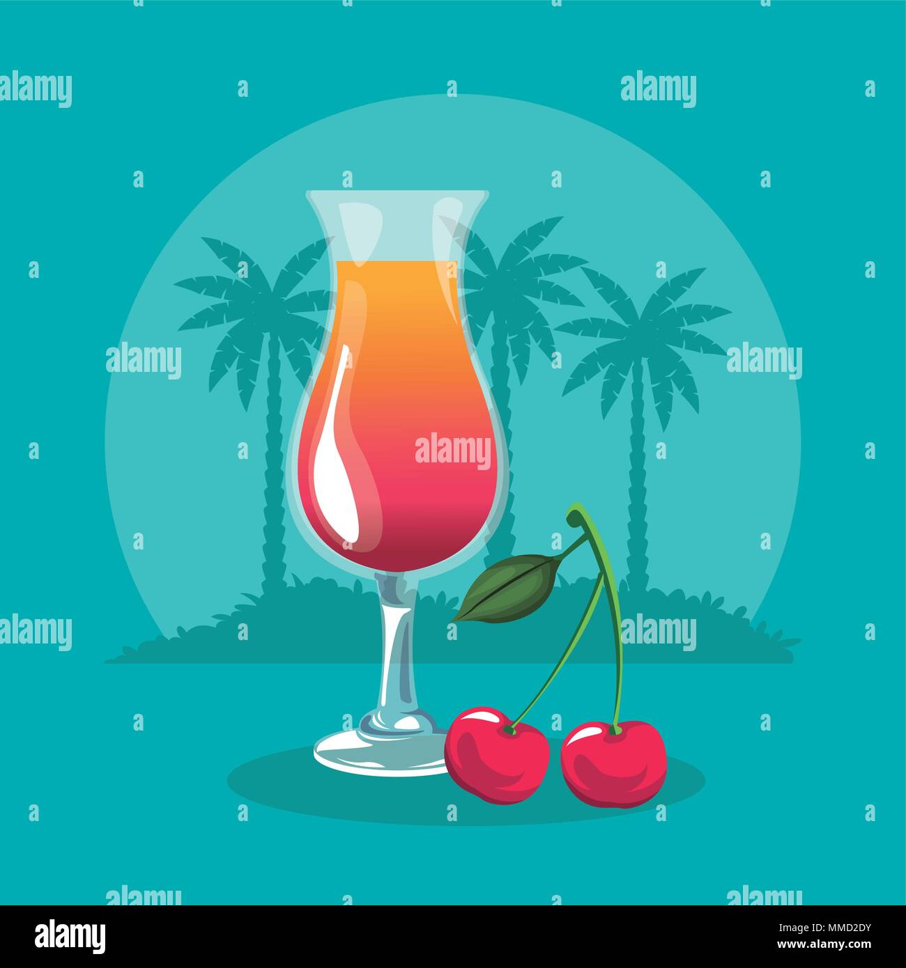 Summer and beach concept Stock Vector Image & Art - Alamy