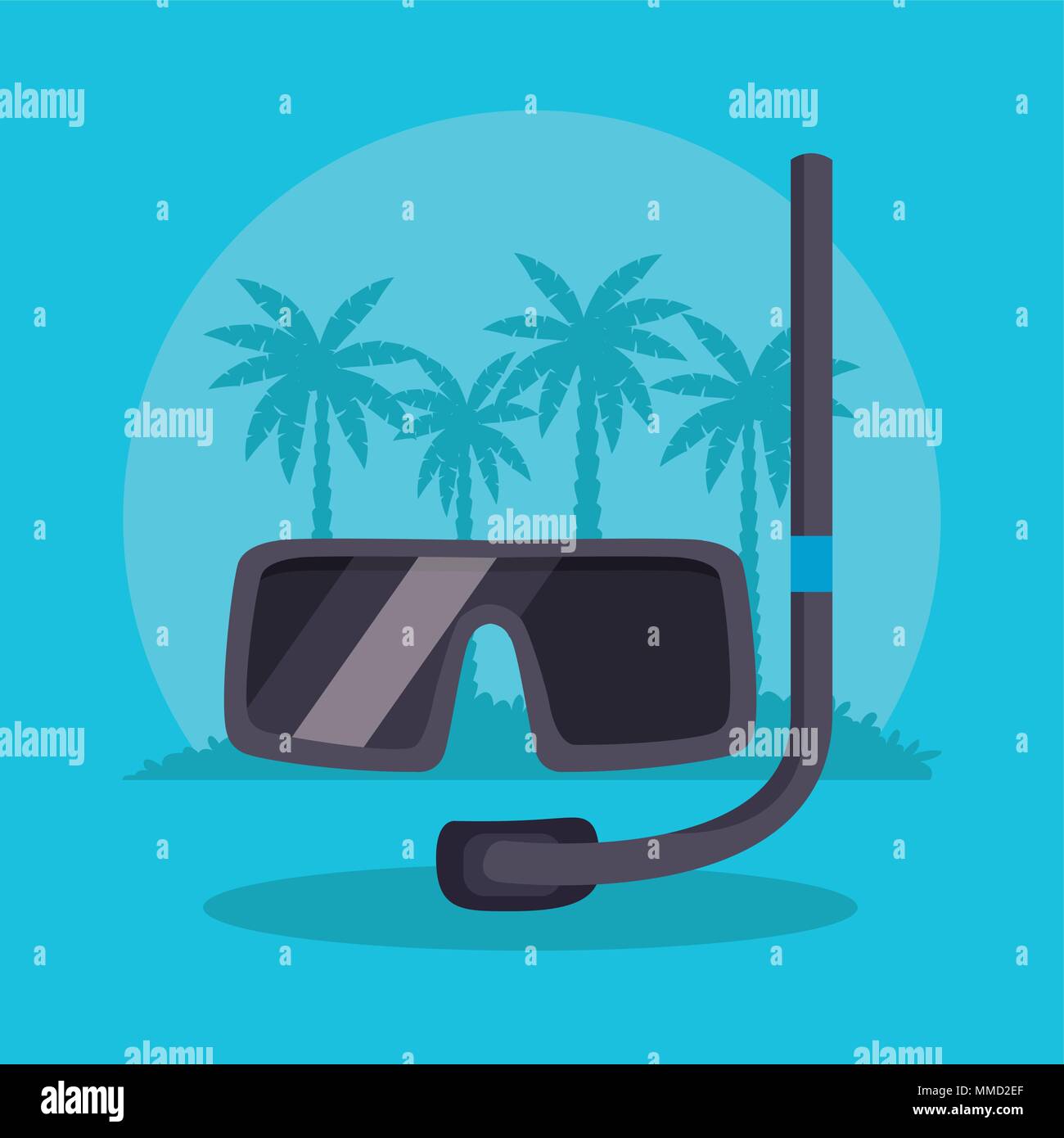 Summer and beach concept Stock Vector Image & Art - Alamy