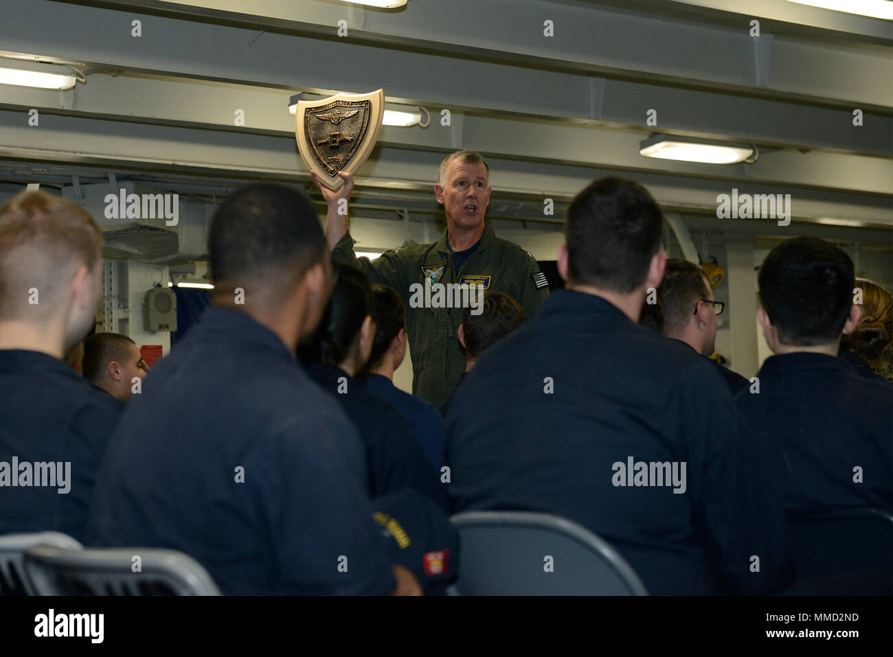 171015-N-GC347-100 ATLANTIC OCEAN (Oct. 15, 2017) Rear Adm. Bruce H ...