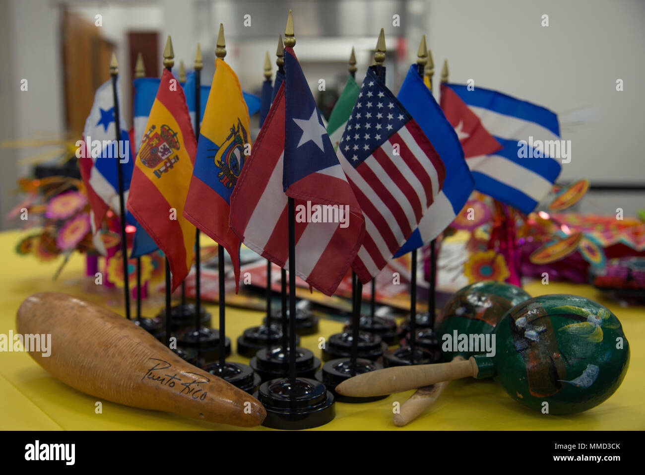 Decorations Sit On A Table During The National Hispanic Heritage