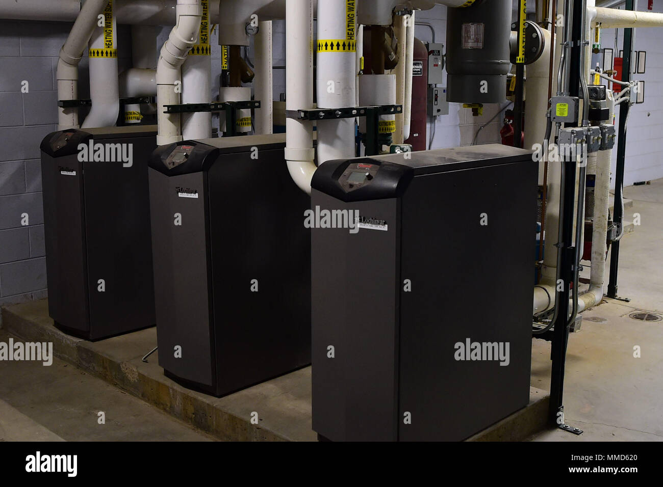 New boilers that were installed on base have an increased efficiency of