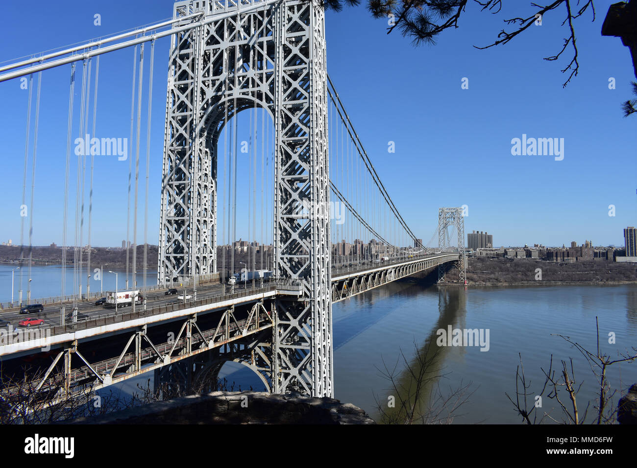 View of the George Washington Bridge taken from Fort Lee Historic Park  Stock Photo - Alamy
