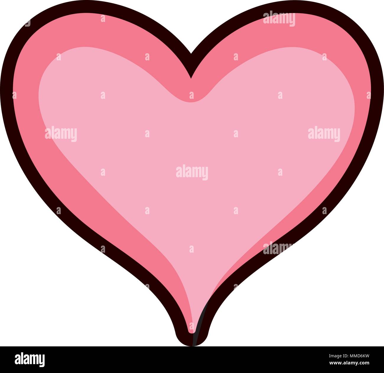 heart symbol of love and passion style Stock Vector Image & Art - Alamy