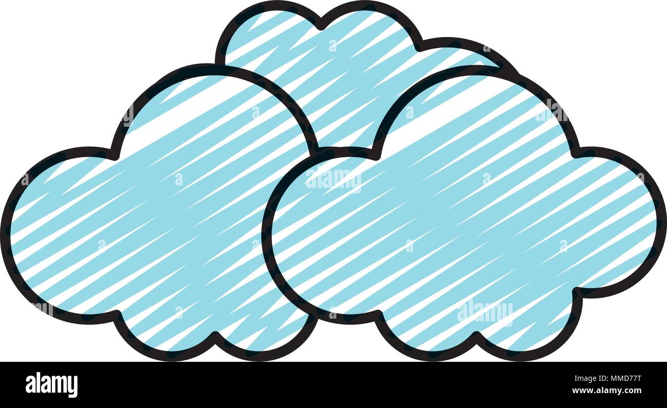 doodle nature clouds design weather in the sky Stock Vector Image & Art ...