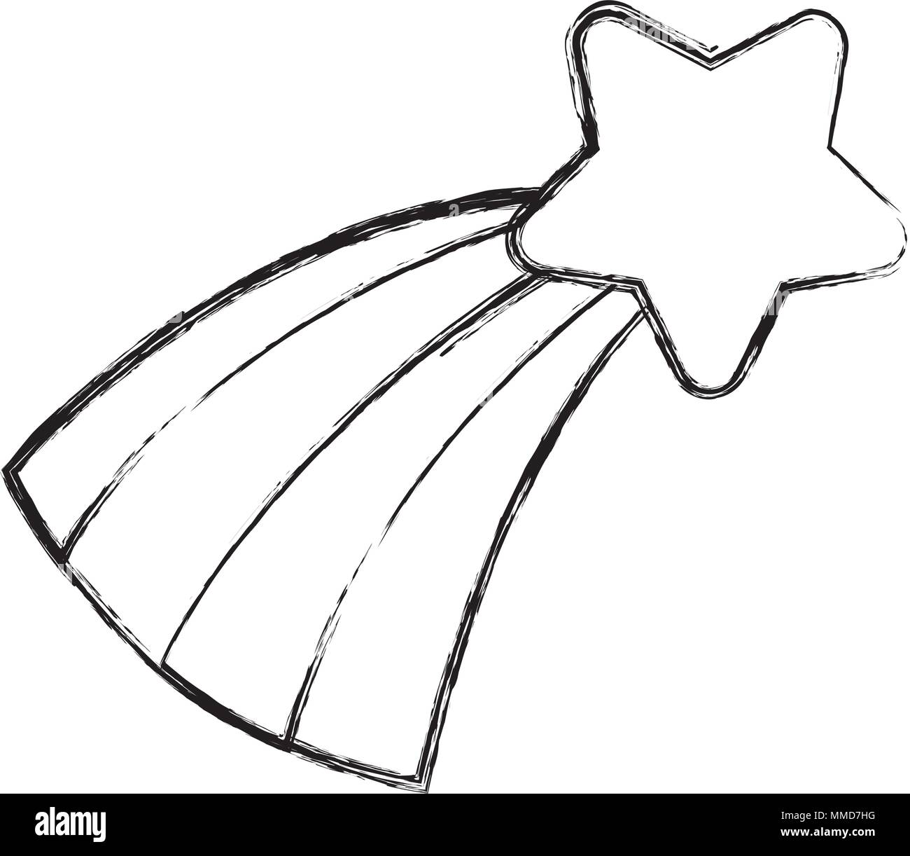 grunge-natural-sperkly-shooting-star-with-rainbow-stock-vector-image-art-alamy