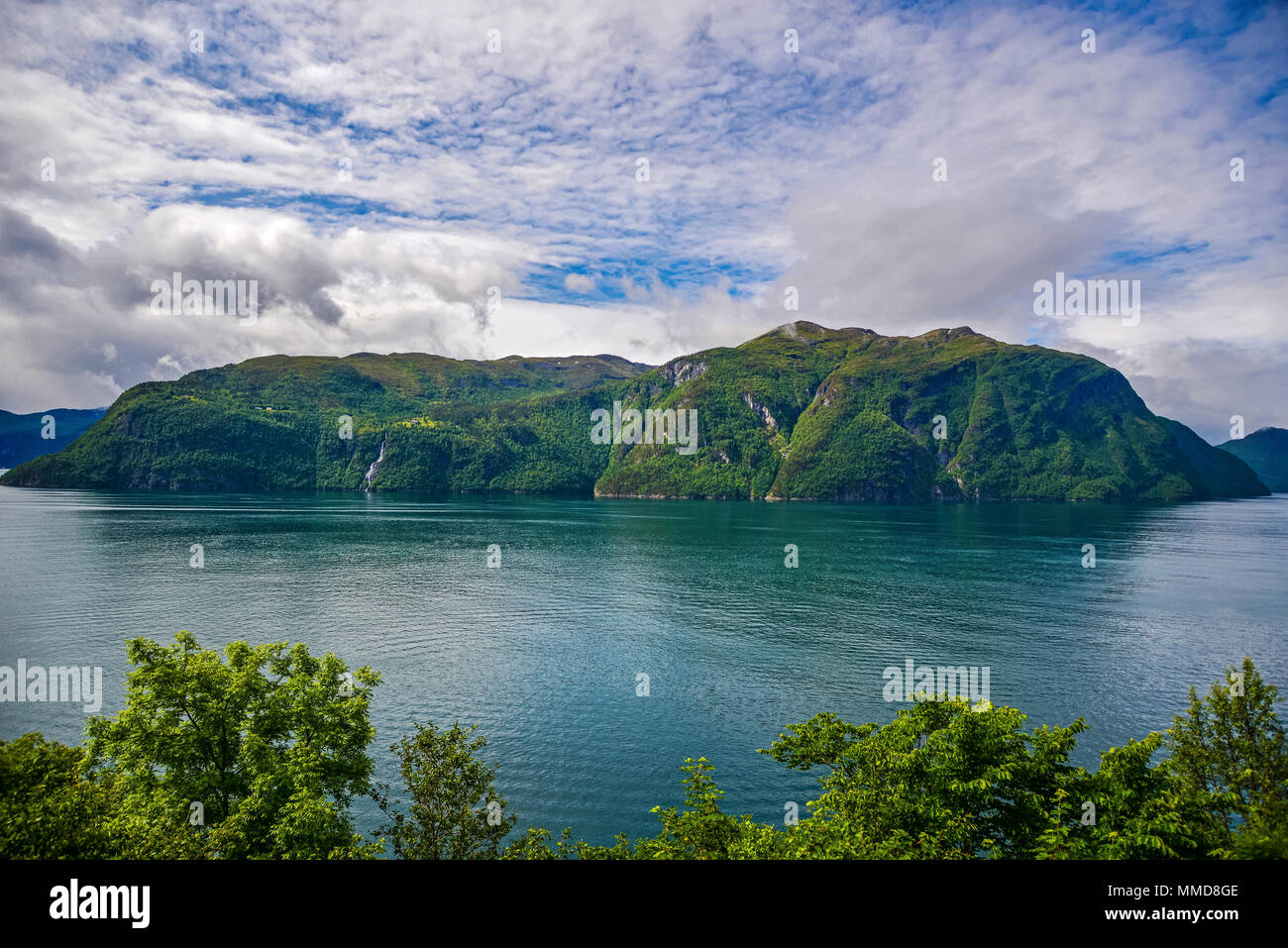 Norway Landscapes through the Fjords Stock Photo