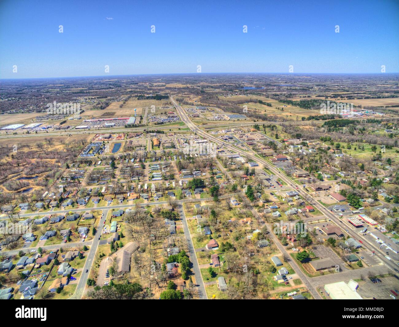 North Branch is a Suburb of Minneapolis and the Twin Cities located on Interstate 35 Stock Photo