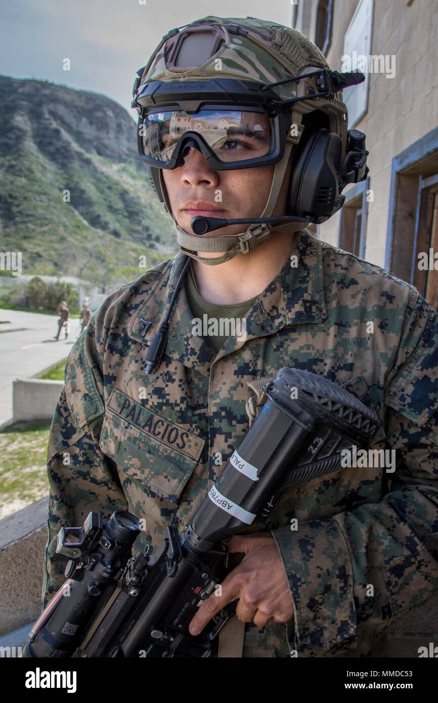 U.S. Marine Corps Lance Cpl. Allan Palacios, an infantryman with 3rd