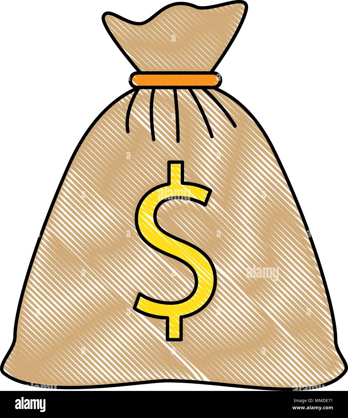 money bag isolated icon Stock Vector Image & Art - Alamy