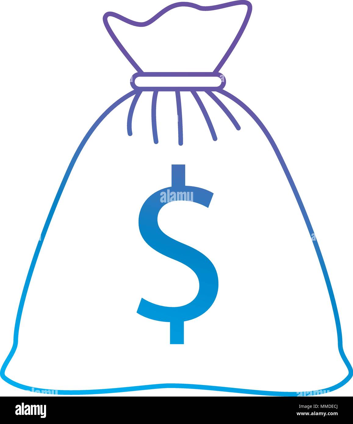 money bag isolated icon Stock Vector Image & Art - Alamy