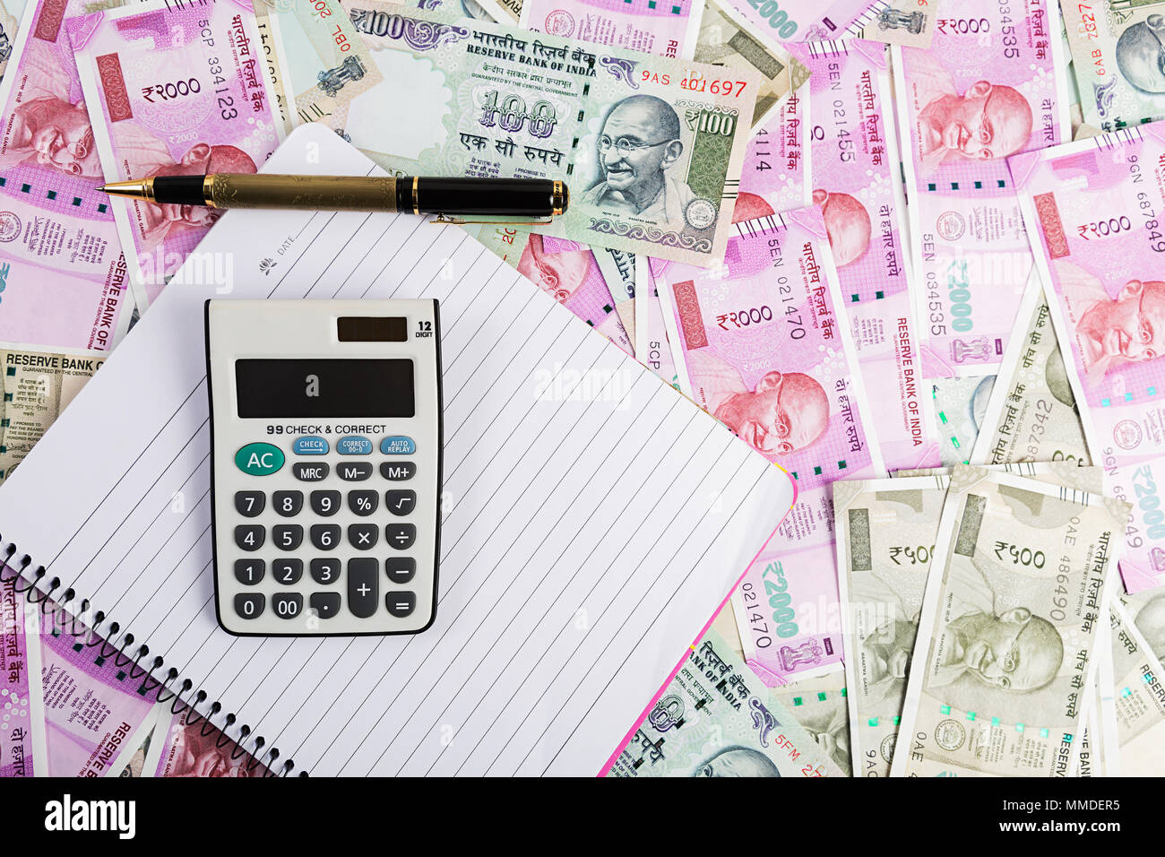 Rupees calculator hi-res stock photography and images - Alamy