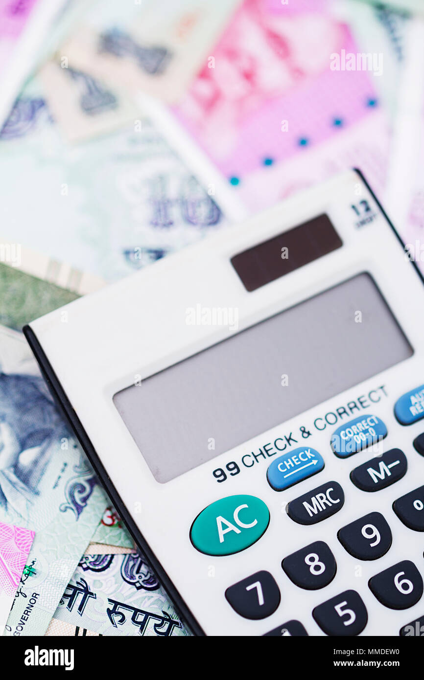 Rupees calculator hi-res stock photography and images - Alamy