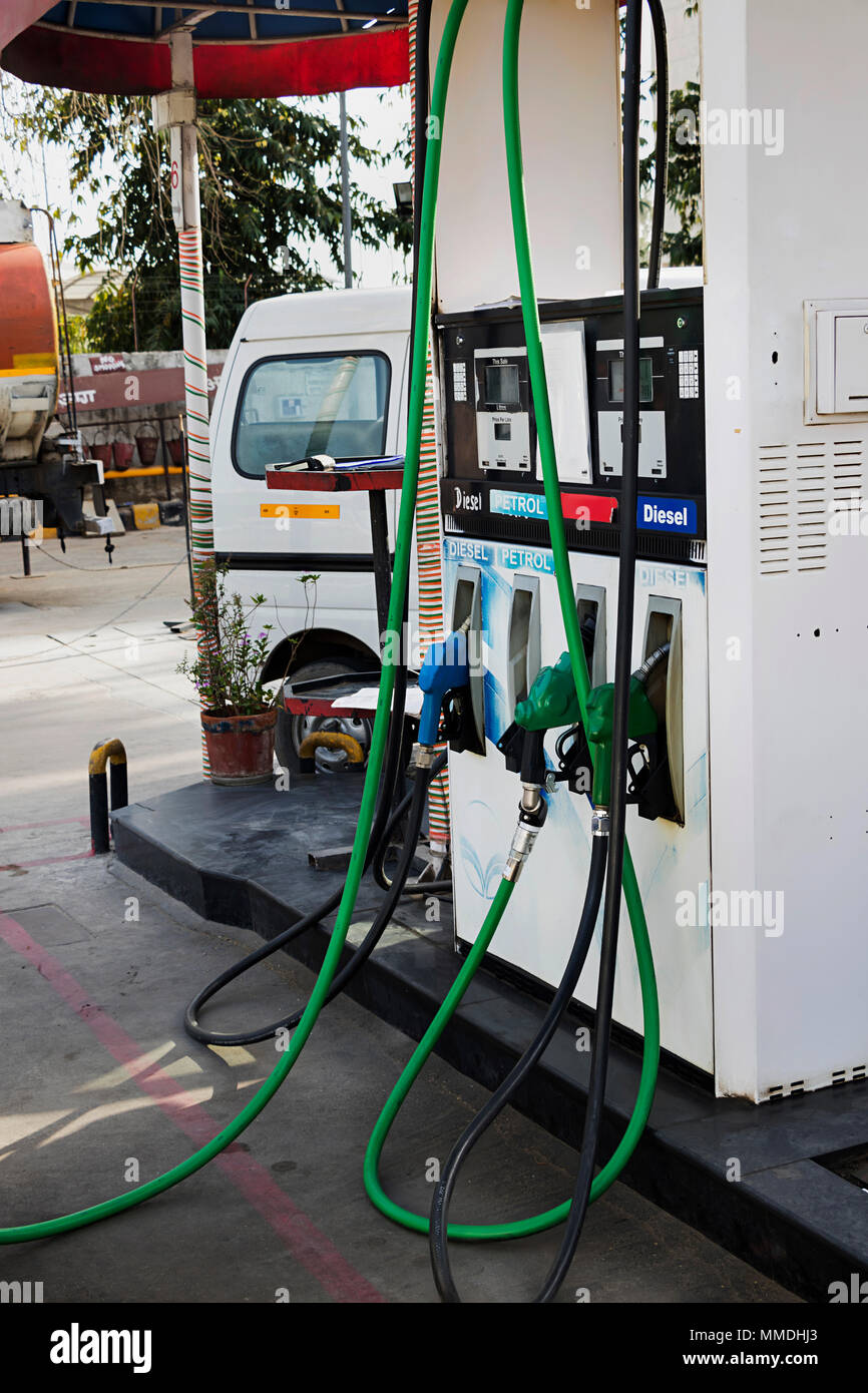 Petrol pump machine outlet