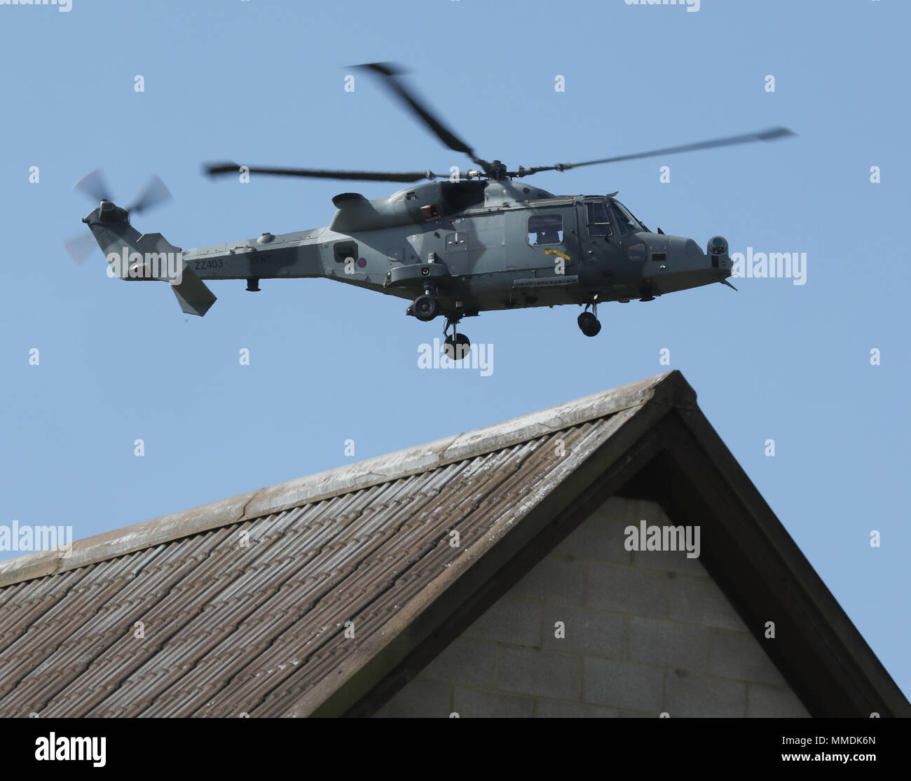 British Wildcat helicopter of the Army Air Corps Stock Photo