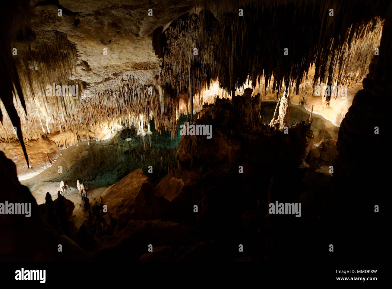 Dragon Caves in Palma de Malorca Stock Photo