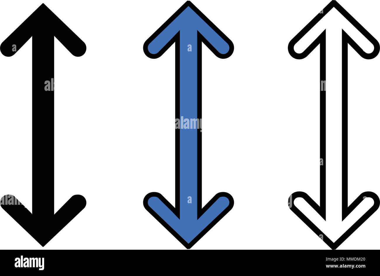 Zoom in icon, isolated on white background Stock Vector