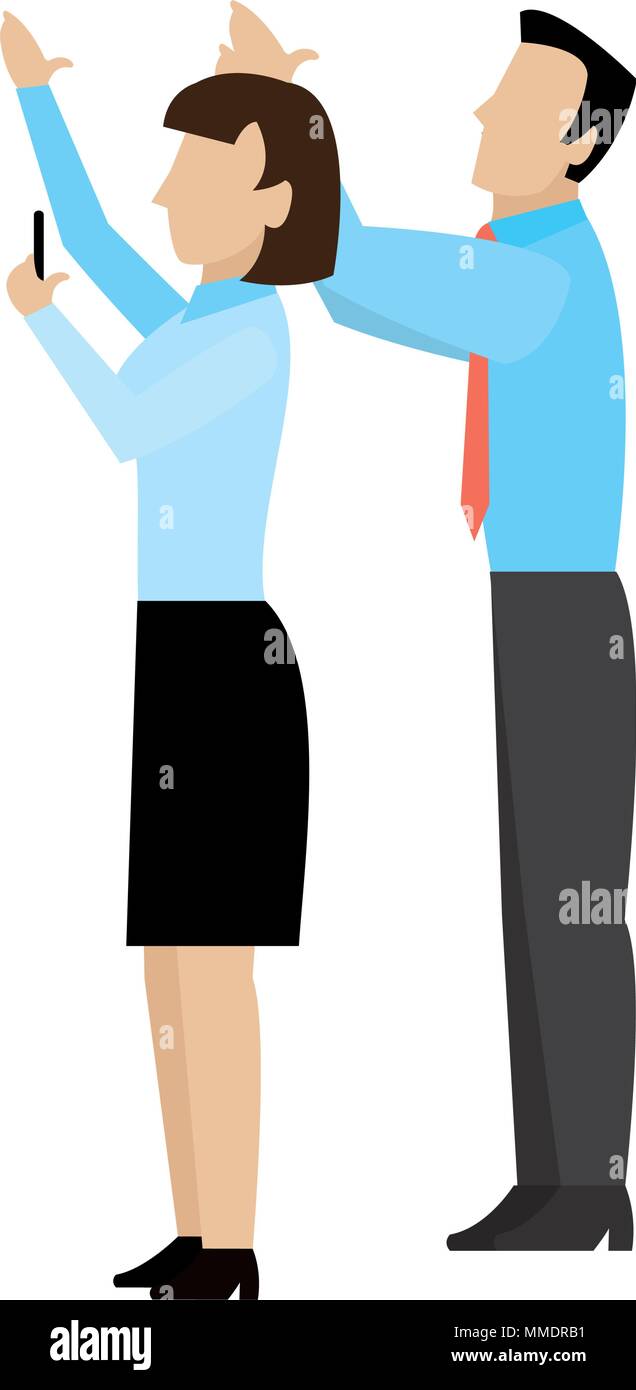 businesspeople teamwork strategy office communication Stock Vector ...