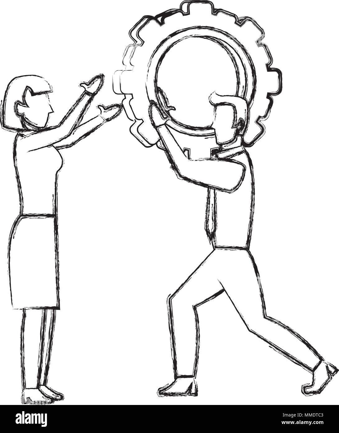 Brainstorming process Black and White Stock Photos & Images - Alamy