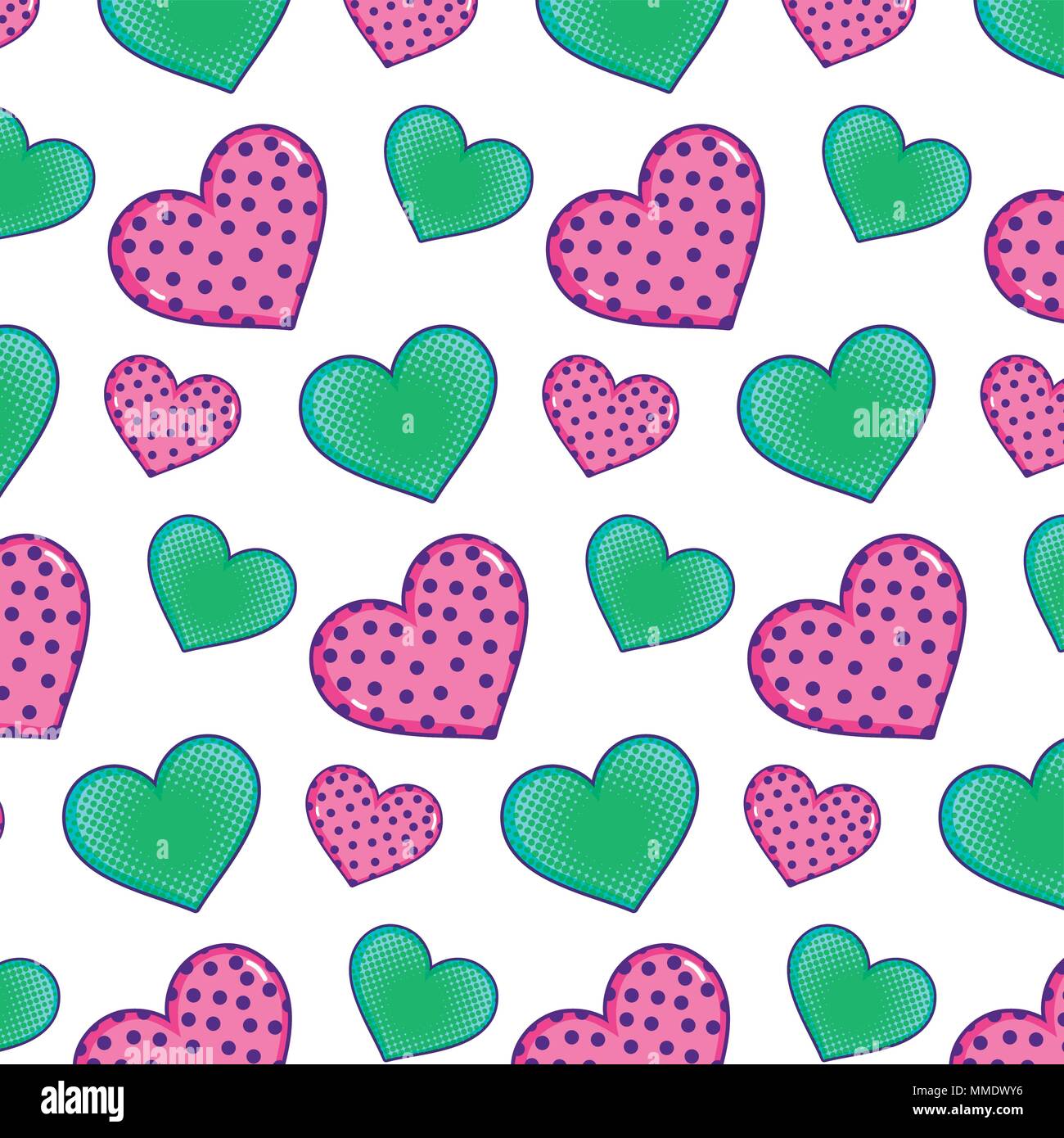 hearts symbol of love and passion background Stock Vector Image & Art ...