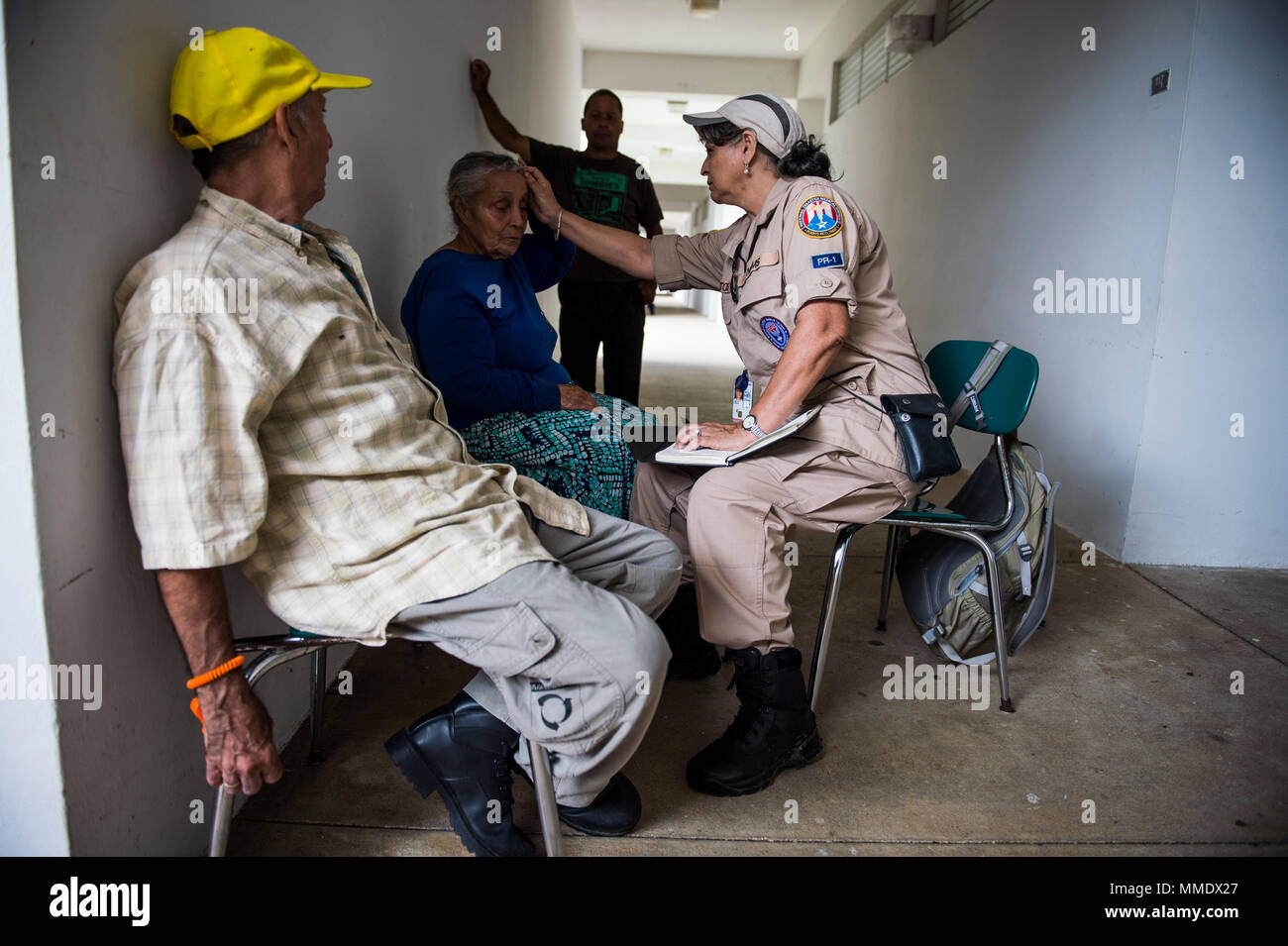 Dr Abigail Matos Commander Puerto Rico Dmat 1 Team National Disaster Medical System Conducts A Patient Assessment At The Escuela Elemental Urbana In Cidra Puerto Rico Oct 23 2017 National Disaster Medical System Dr Abigail Matos Commander Puerto Rico Dmat 1 Team National Disaster Medical System Conducts A Patient Assessment At The Escuela Elemental Urbana In Cidra Puerto Rico Oct 23 2017 National Disaster Medical System