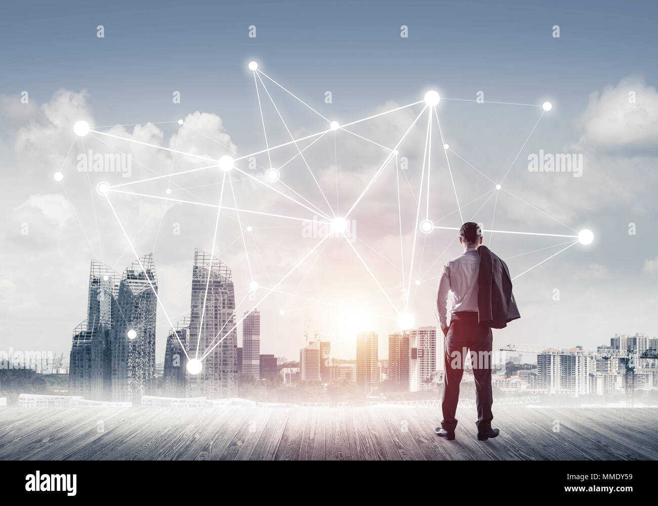 International business networking and social connection against Stock ...