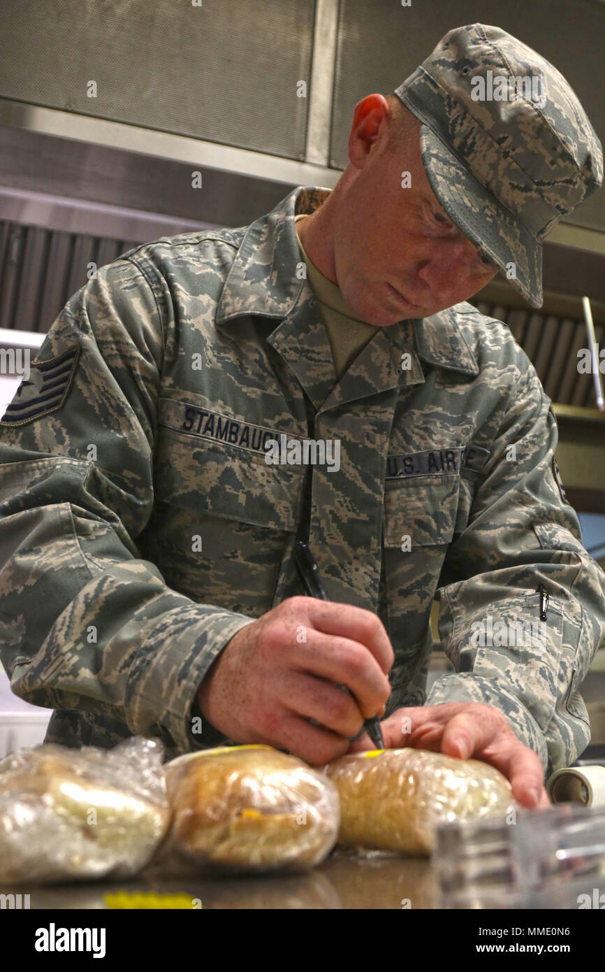 Tech Sgt. Matthew Stambaugh, first cook with the 117th Air Refueling