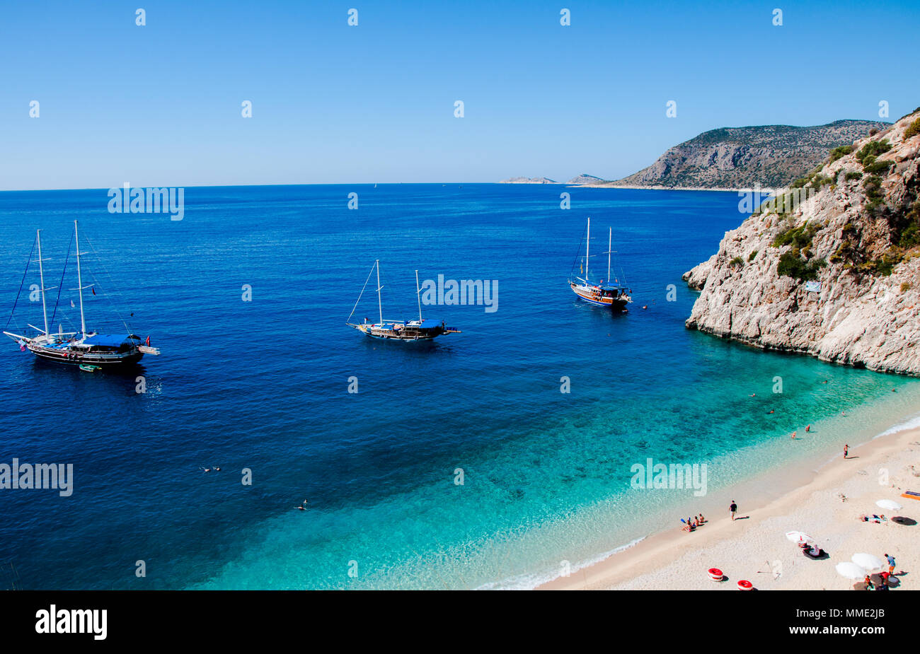 Beach Kaputas, Turkey Stock Photo