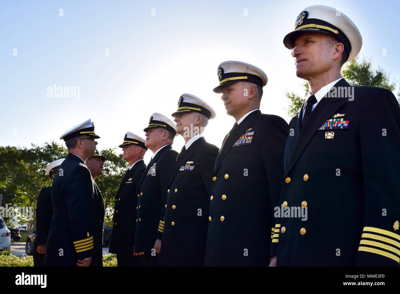 Service dress blues uniform inspection hi-res stock photography and images  - Alamy