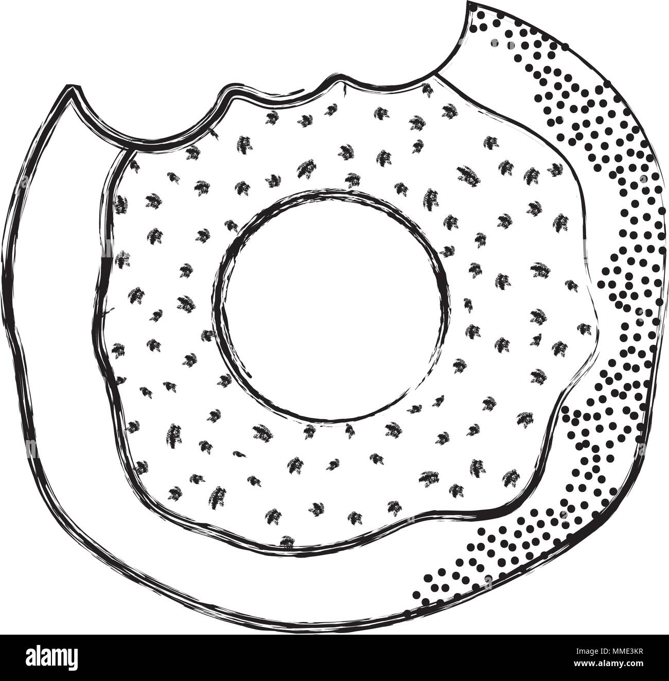 grunge tasty donut sweet bakery food Stock Vector Image & Art - Alamy