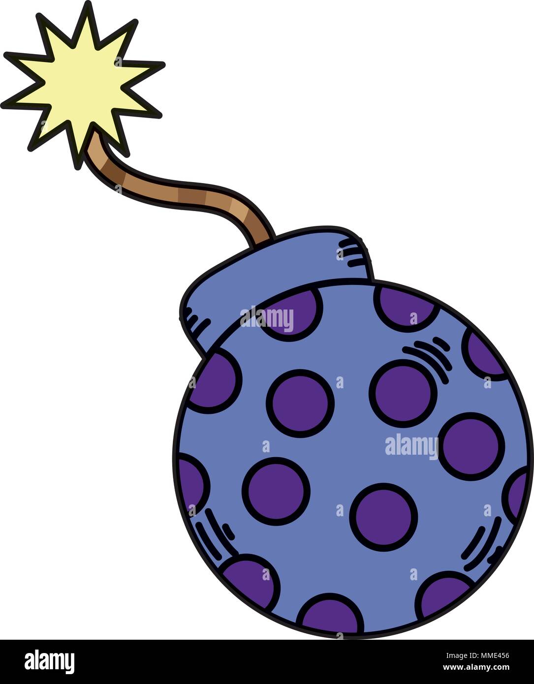 color bomb danger weapon explosion in the war Stock Vector Image & Art ...