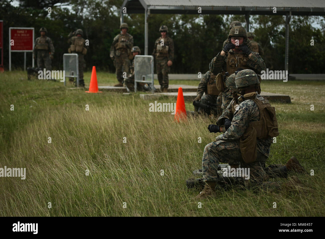 U.S. Marines participate in utilizing the Carl Gustav rocket system