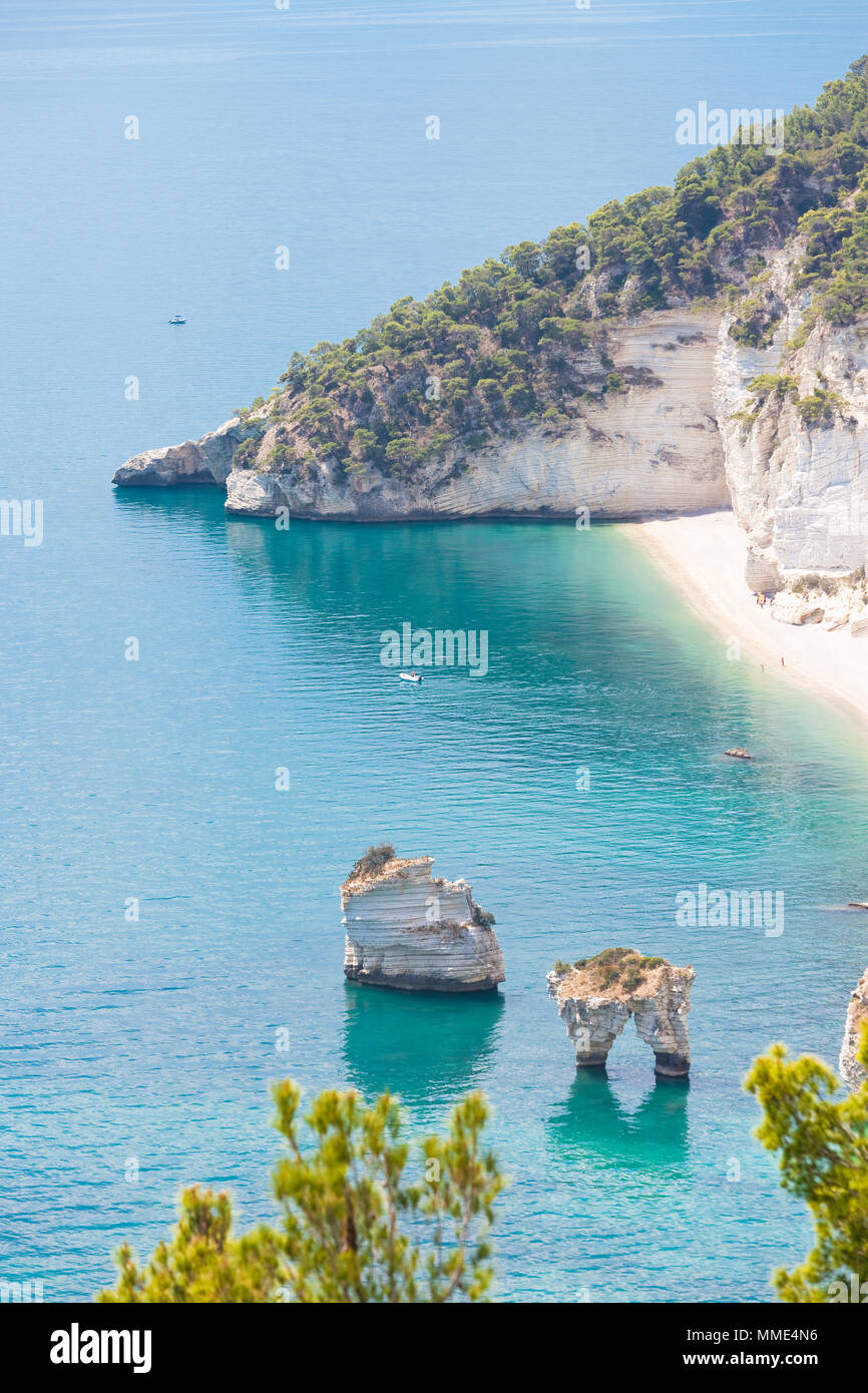 Grotta Smeralda, Apulia, Italy - Photo shooting at the dreamily grotto of Smeralda Stock Photo