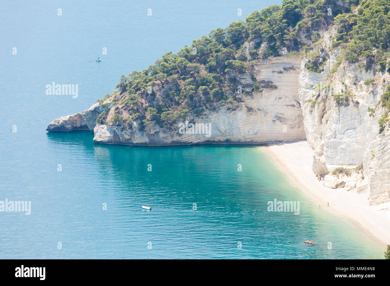 Grotta Smeralda, Apulia, Italy - Exploring the hidden beach of Smeralda Stock Photo