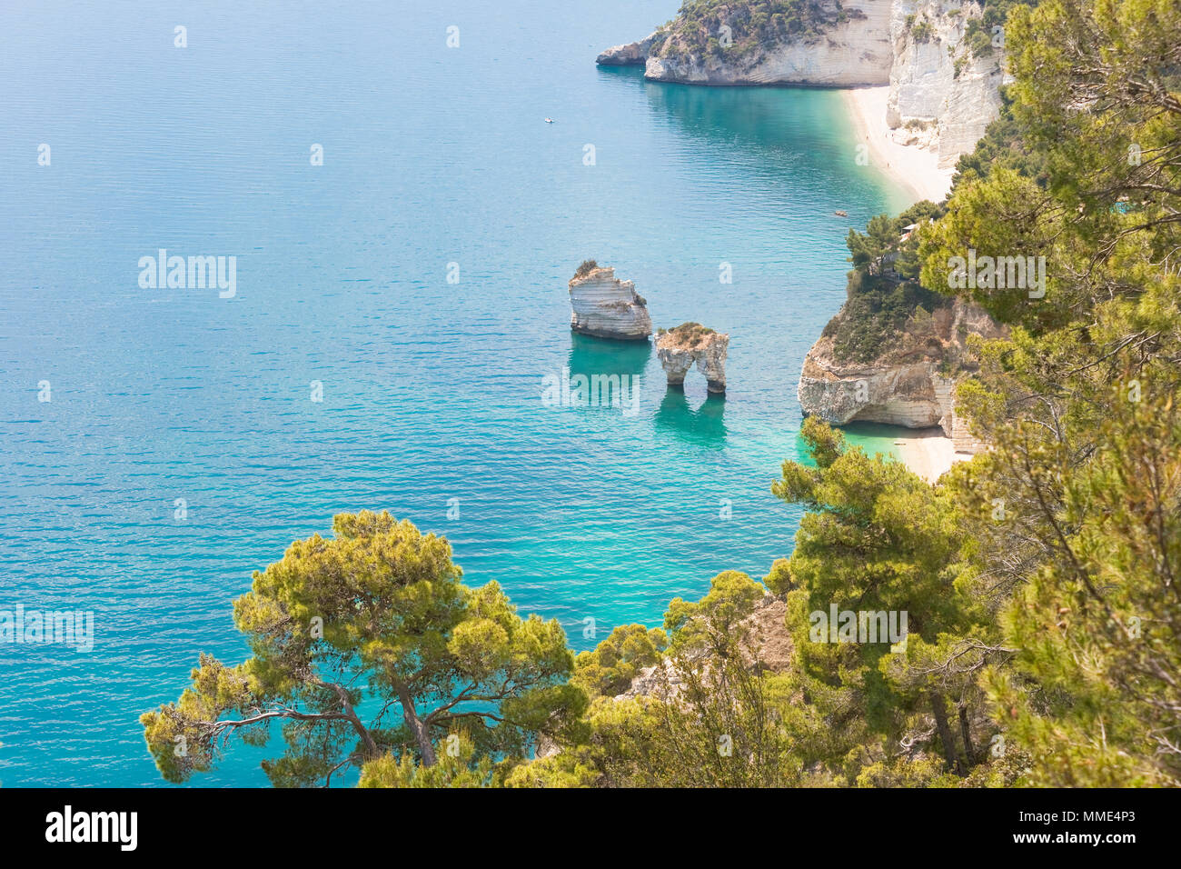 Grotta Smeralda, Apulia, Italy - Italy at its best with turquoise water Stock Photo