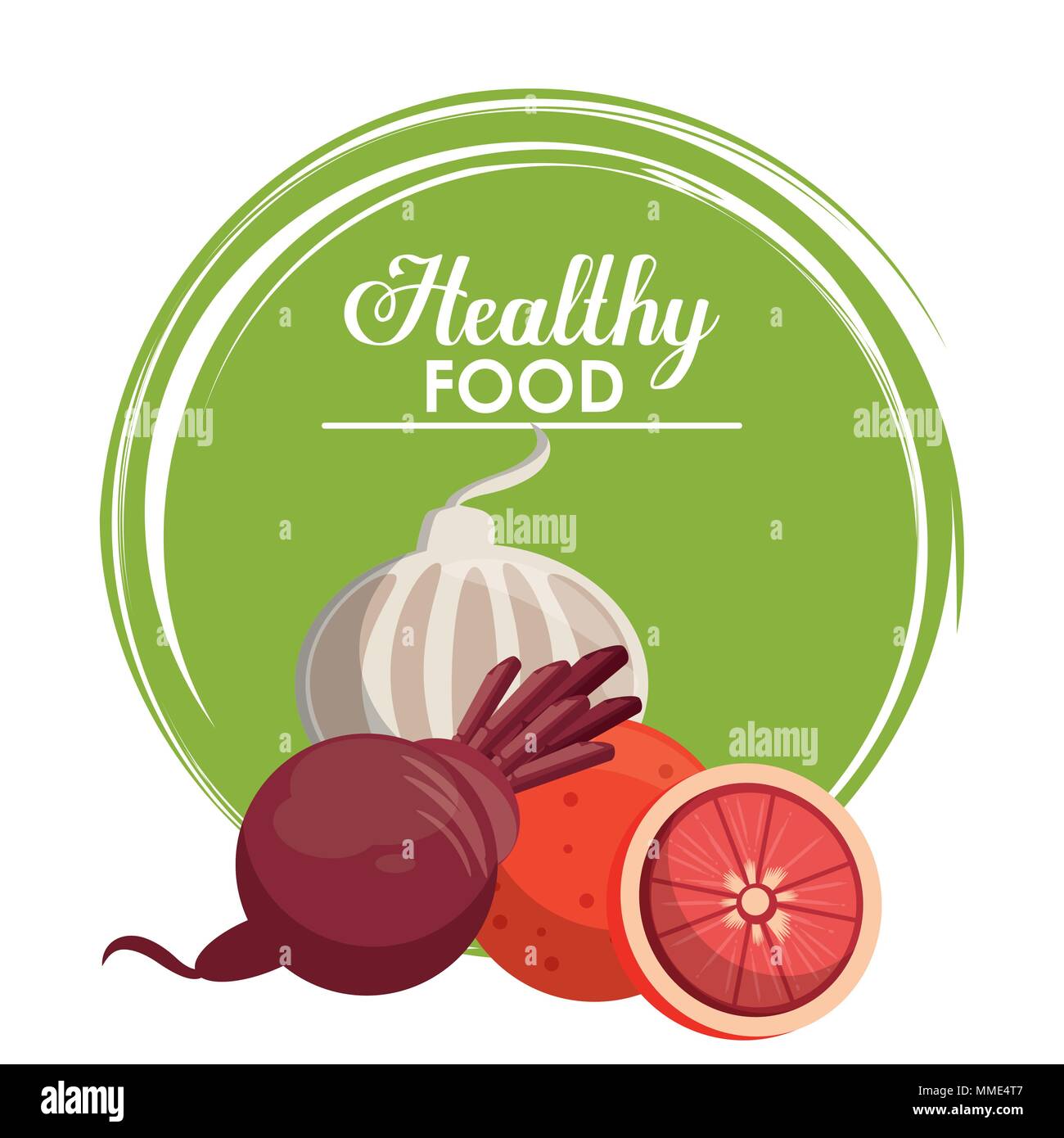 Healthy food concept Stock Vector Image & Art - Alamy
