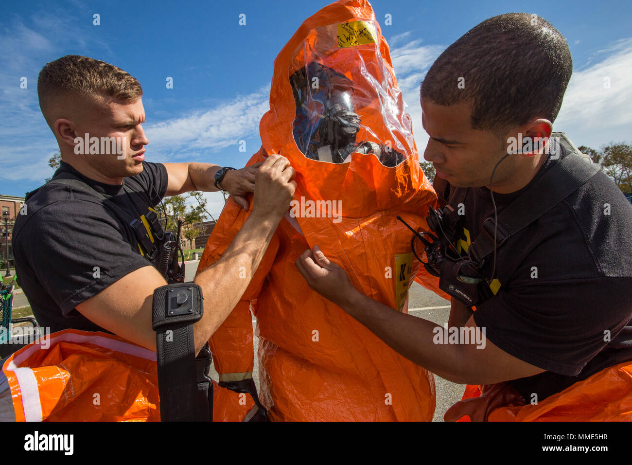 U.S. Army Survey Team member Sgt. Cory J. Sweetman, left, and Sgt