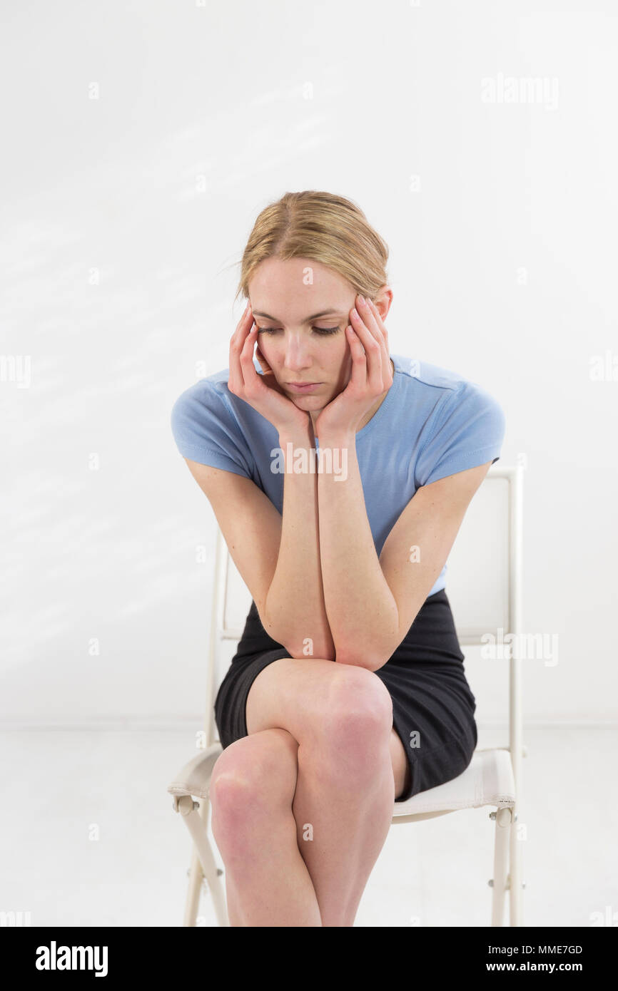 Old Woman Alone Chair Sad High Resolution Stock Photography and Images ...