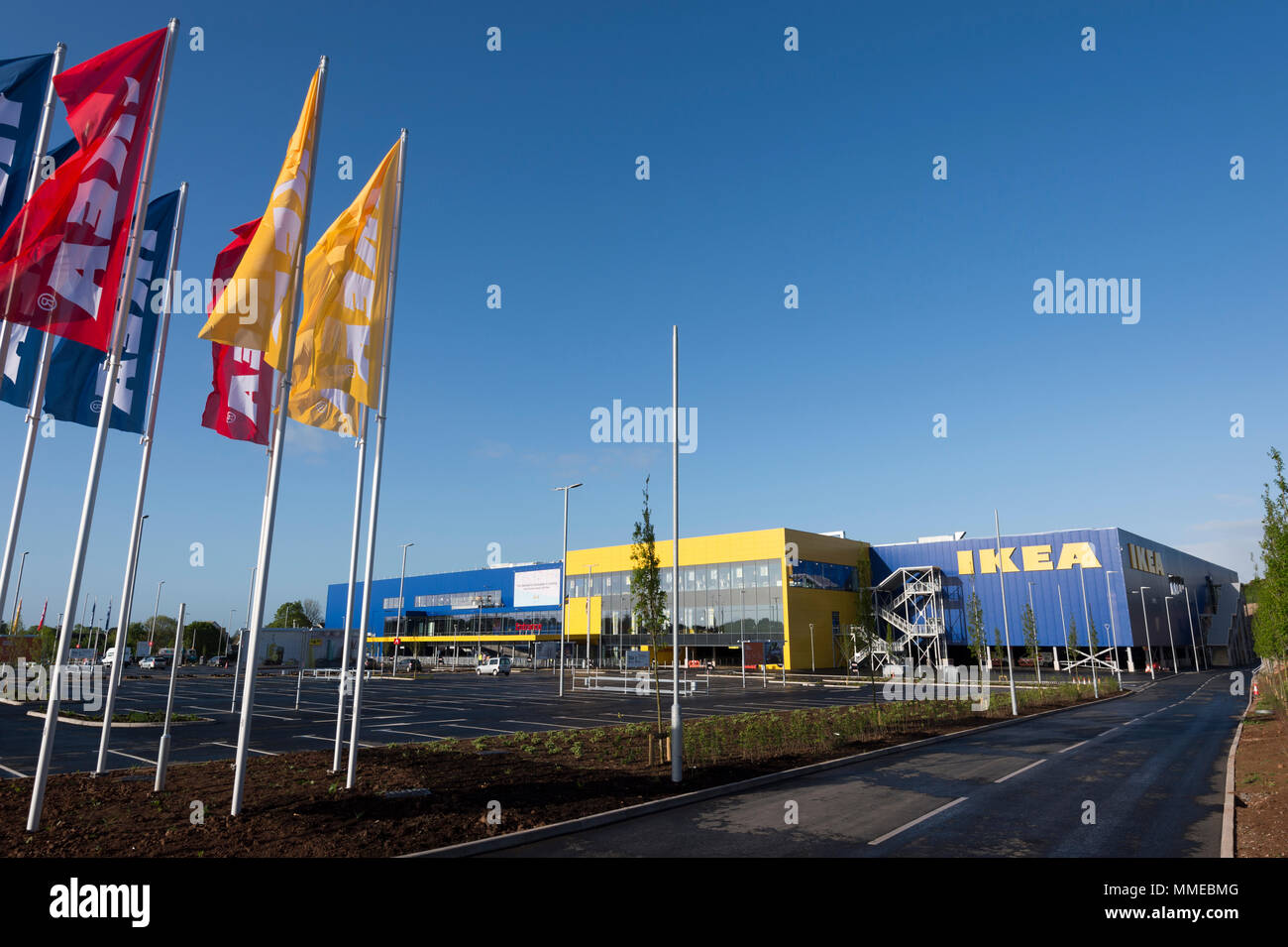 The exterior of IKEA's 21st UK store in Exeter, Devon Stock Photo Alamy