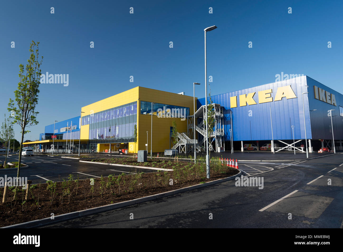 The exterior of IKEA's 21st UK store in Exeter, Devon Stock Photo Alamy