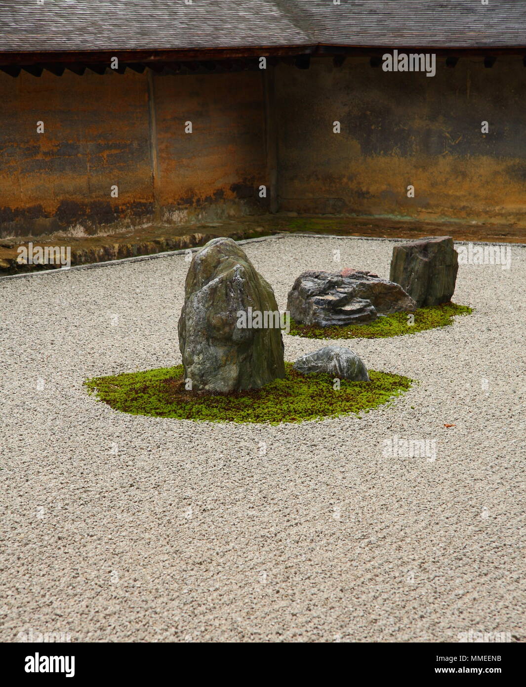 The most "zen" garden of Japan garden of Ryoanji temple in Kyoto