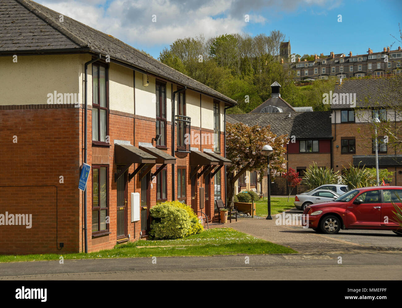 New homes near Penarth Marina. Housing was a key part of the area's