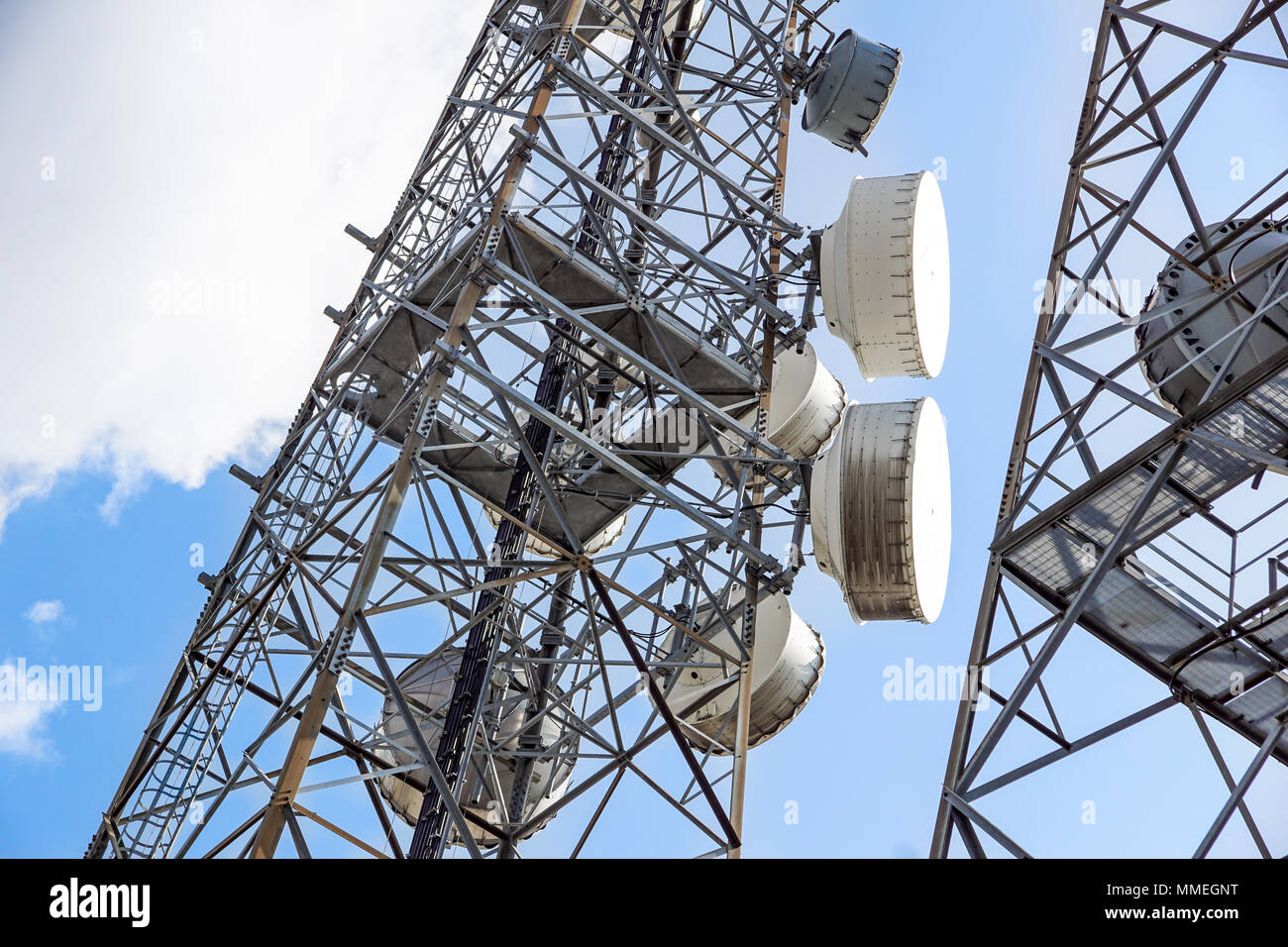 Cell phone antenna or aerial tower used for GSM and UMTS mobile phone