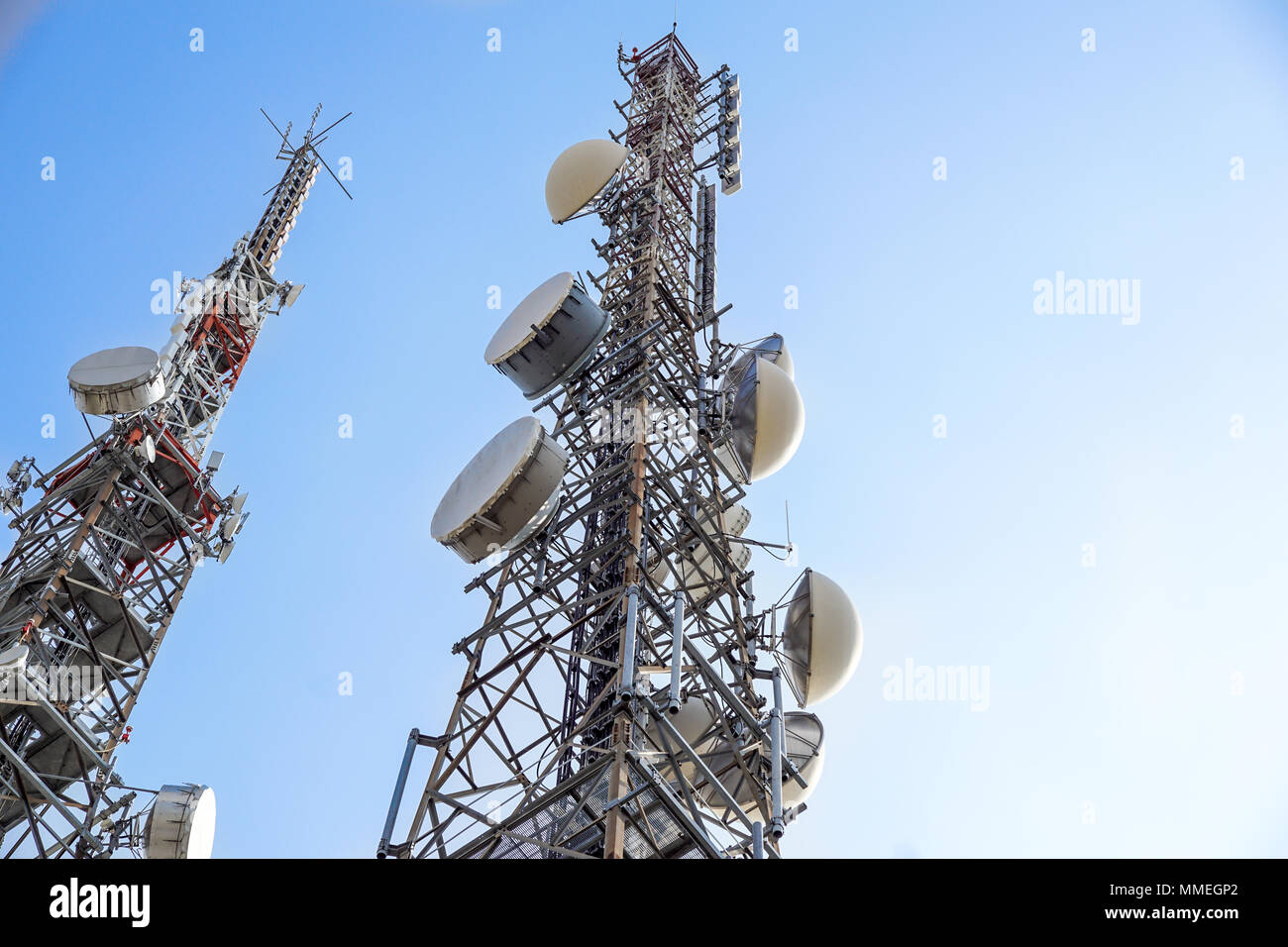 Cell phone antenna or aerial tower used for GSM and UMTS mobile phone