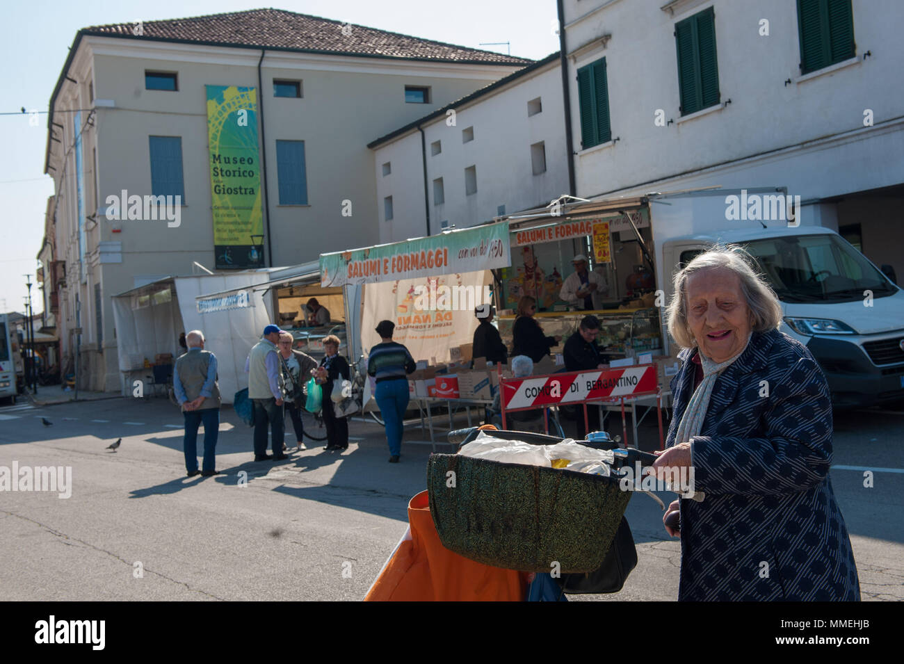 Bergantino, Rovigo. Historical Museum of the carousel and the popular spectacle. Italy Stock Photo