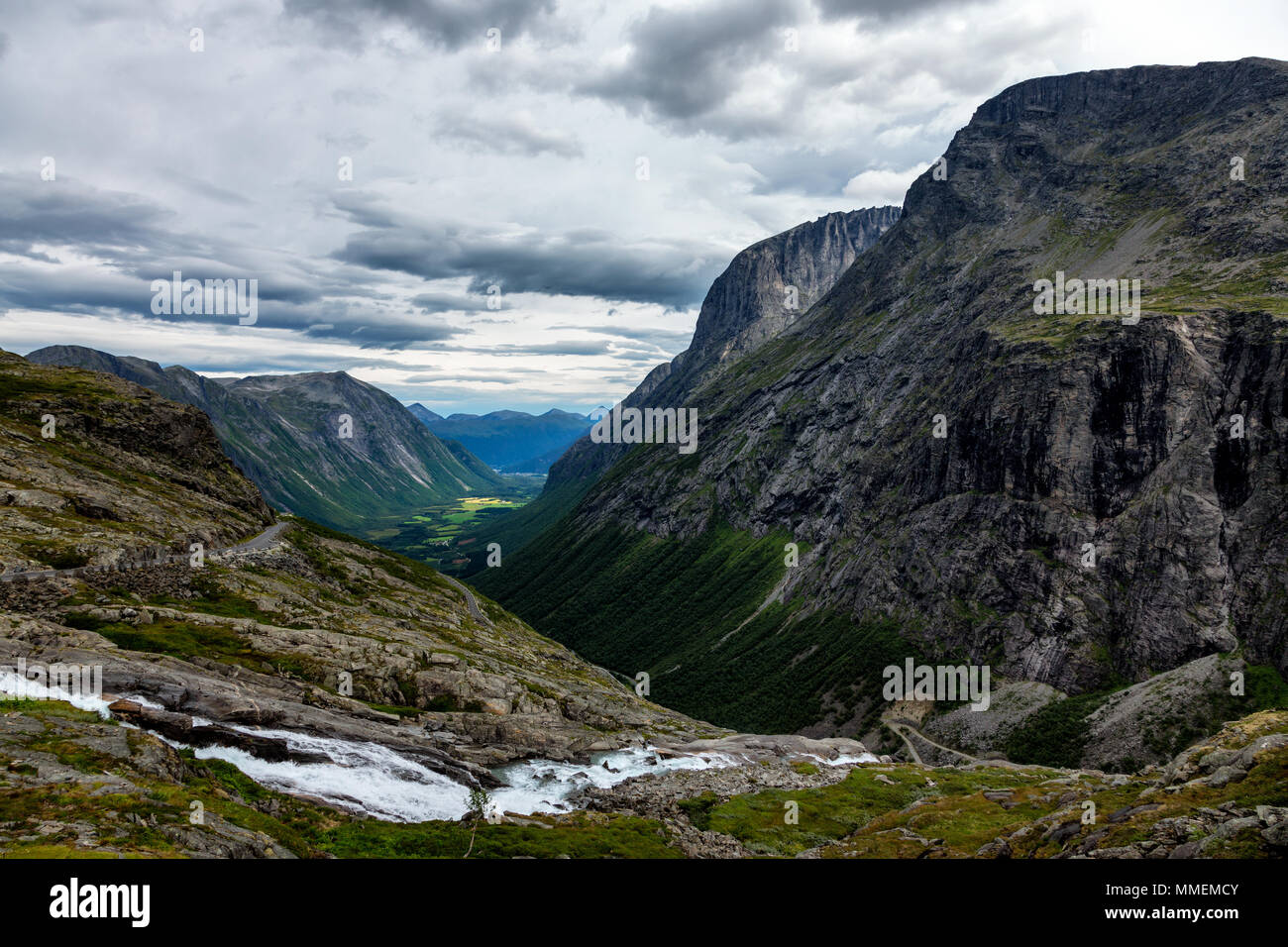 Norway - Trollstigen Stock Photo